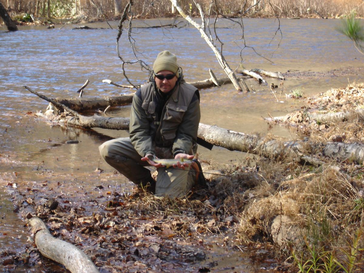 Dan With Winter Brown Trout